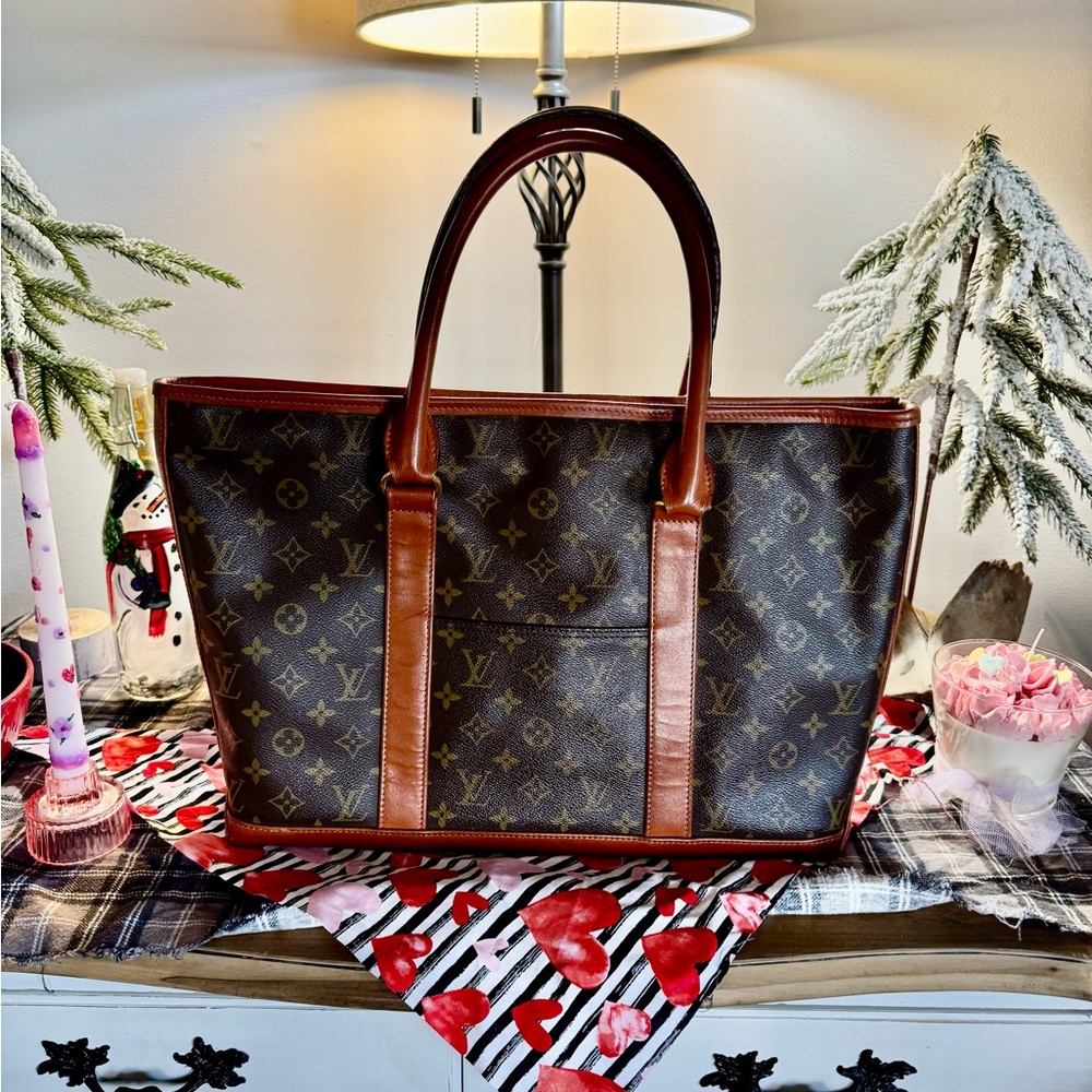 Louis Vuitton Sac Weekend Classic Brown Monogram Tote Bag